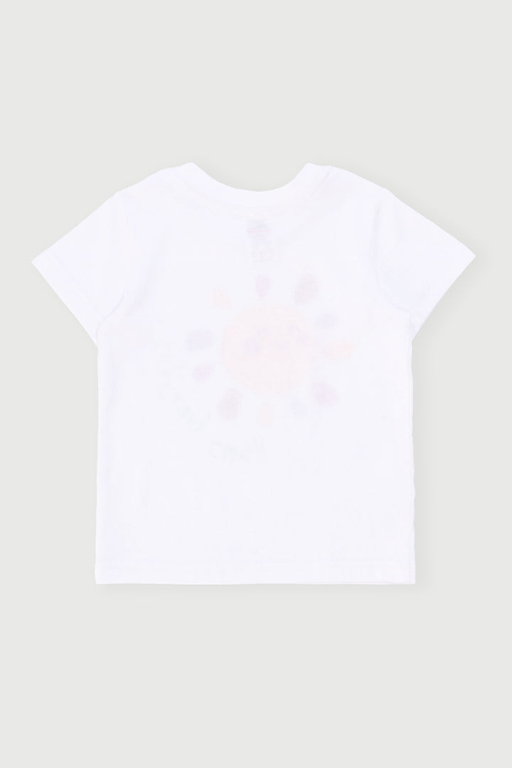 Baby Girls Happy Everyday Tee - White