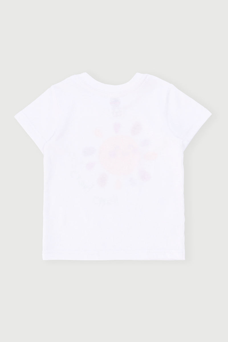 Baby Girls Happy Everyday Tee - White