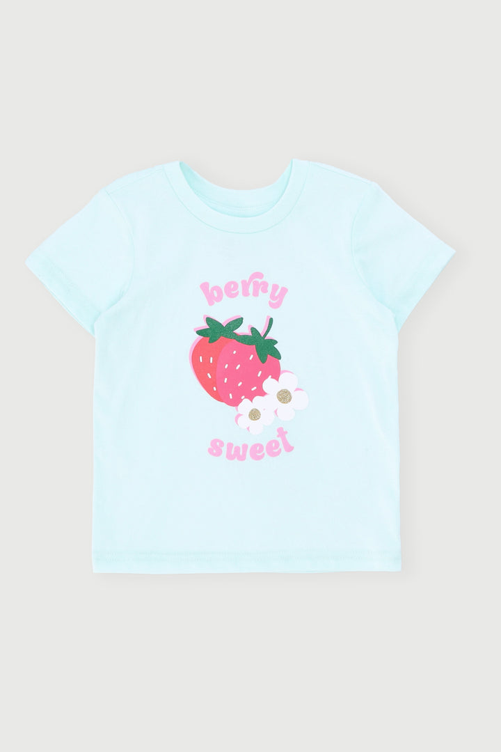 Baby Girls Berry Sweet Tee - Blue