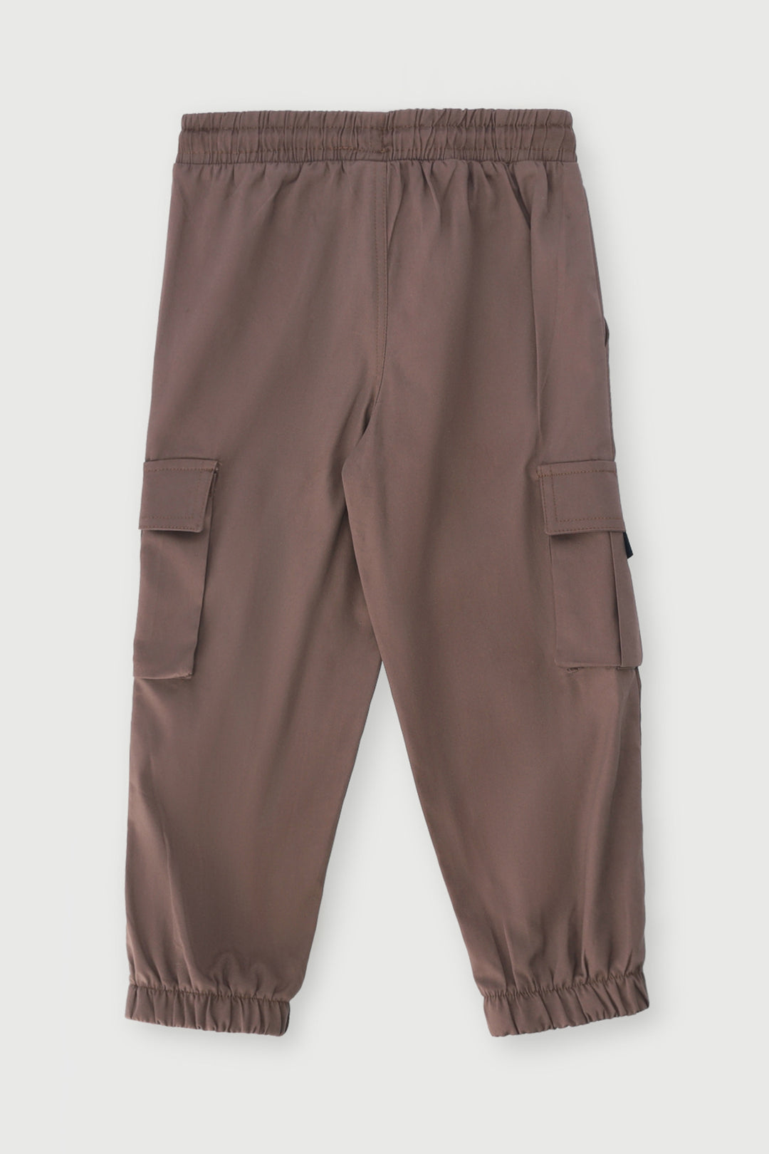 Pre-Boys Cotton Twill Cargo Jogger - Brown