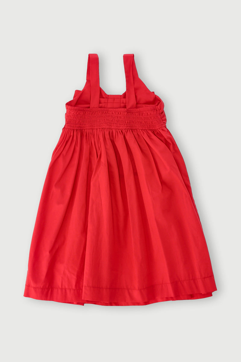 Pre-Girls Poplin Dress - Red
