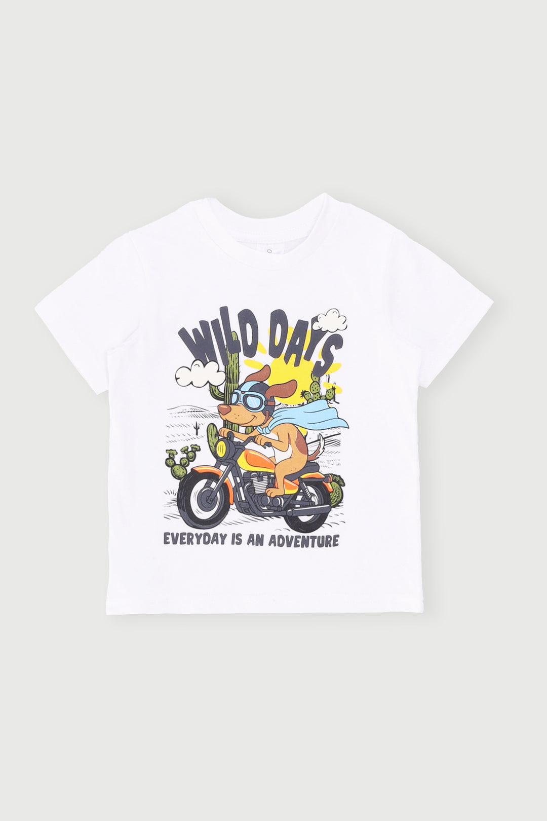 Baby Boys Puppy Tee - White