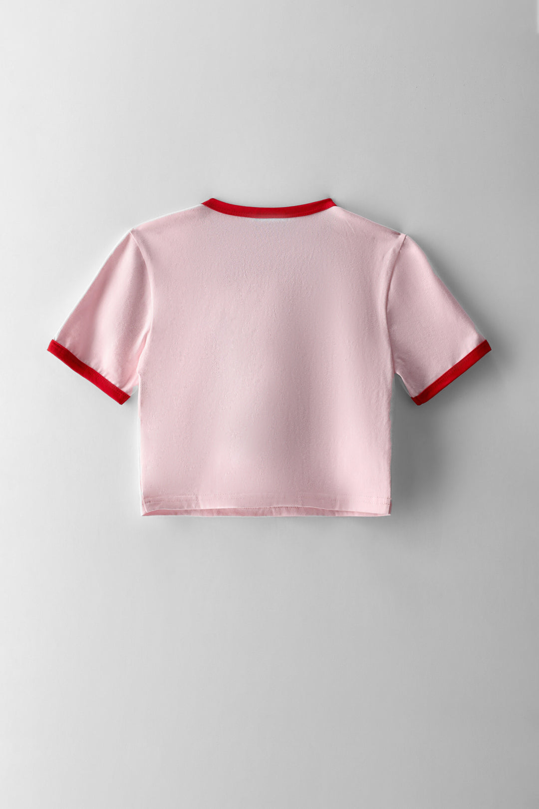 Girls Cropped Nevermind Tee - Pink