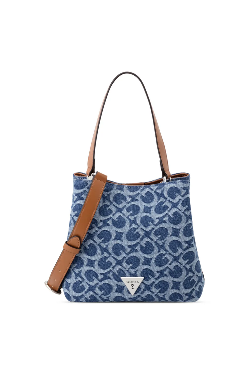 Wells Crossbody Bucket Bag - Denim