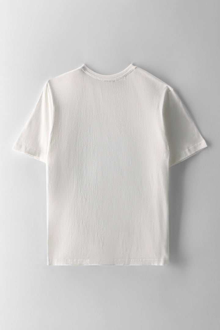 Boys Iconic Teddy Print T-Shirt - Cream