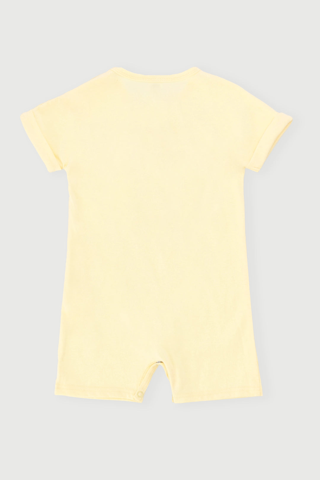 Baby Girls Fruit Slogan Romper - Yellow