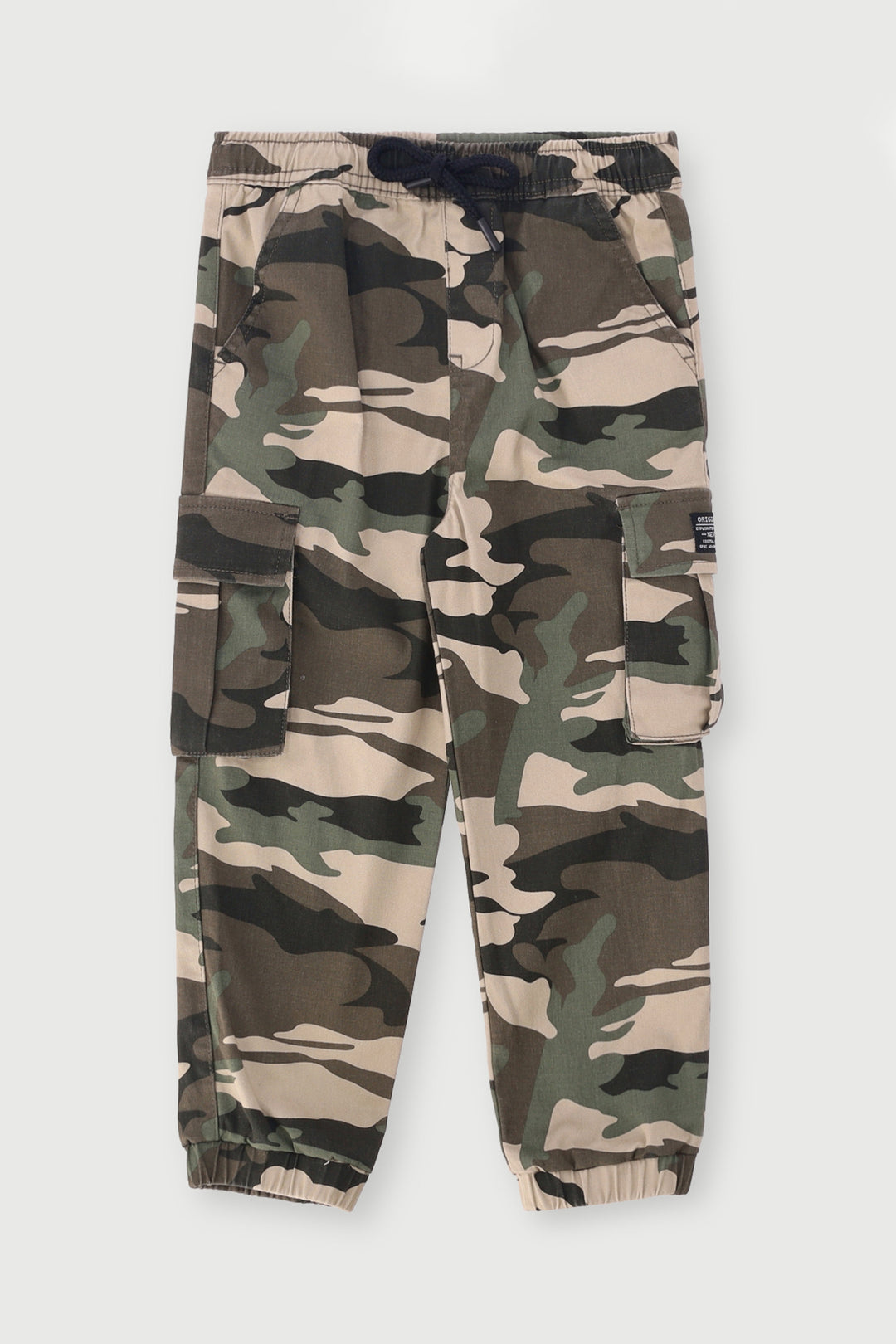 Pre-Boys Camo Jogger - Army Green