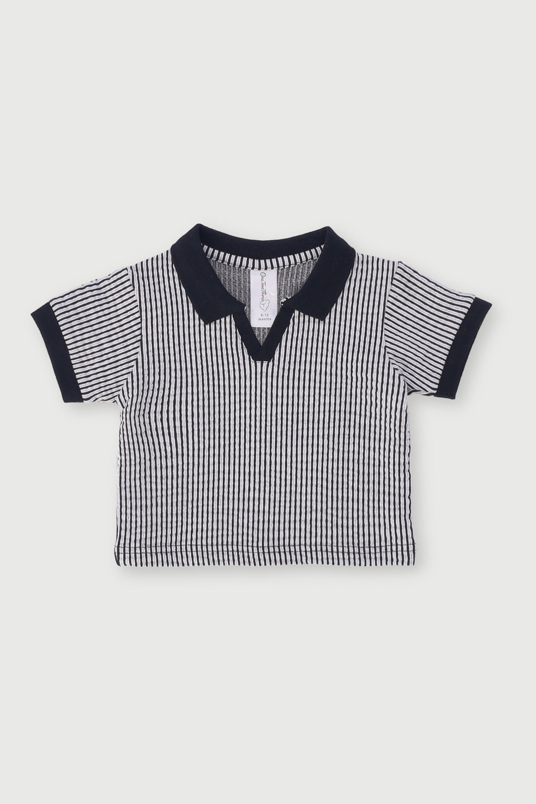 Baby Boys Johnny Collar Golfer - Black