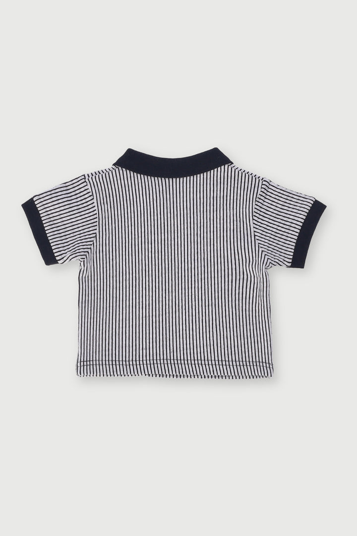 Baby Boys Johnny Collar Golfer - Black