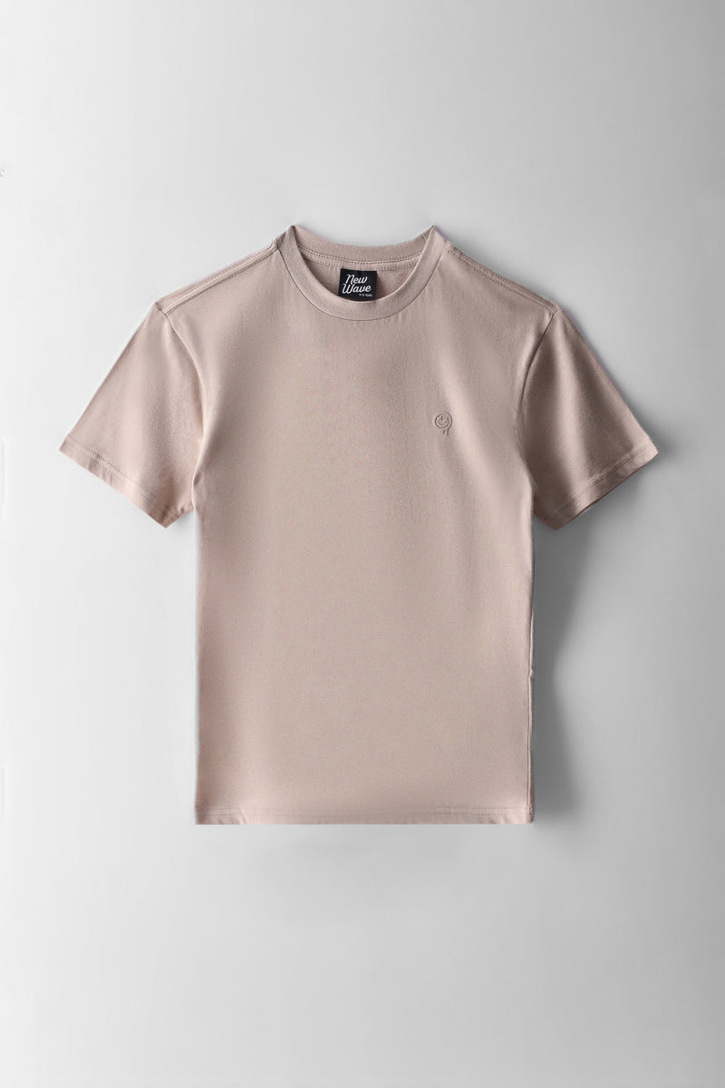 Boys Basic T-Shirt - Stone