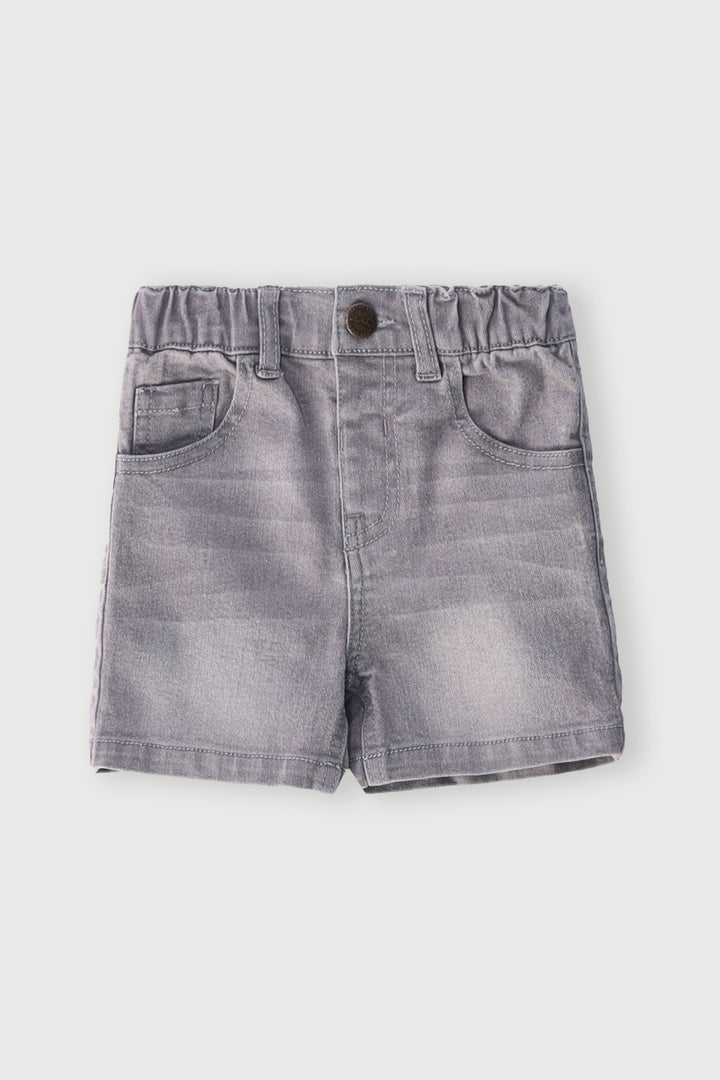 Baby Boys Denim Short - Grey