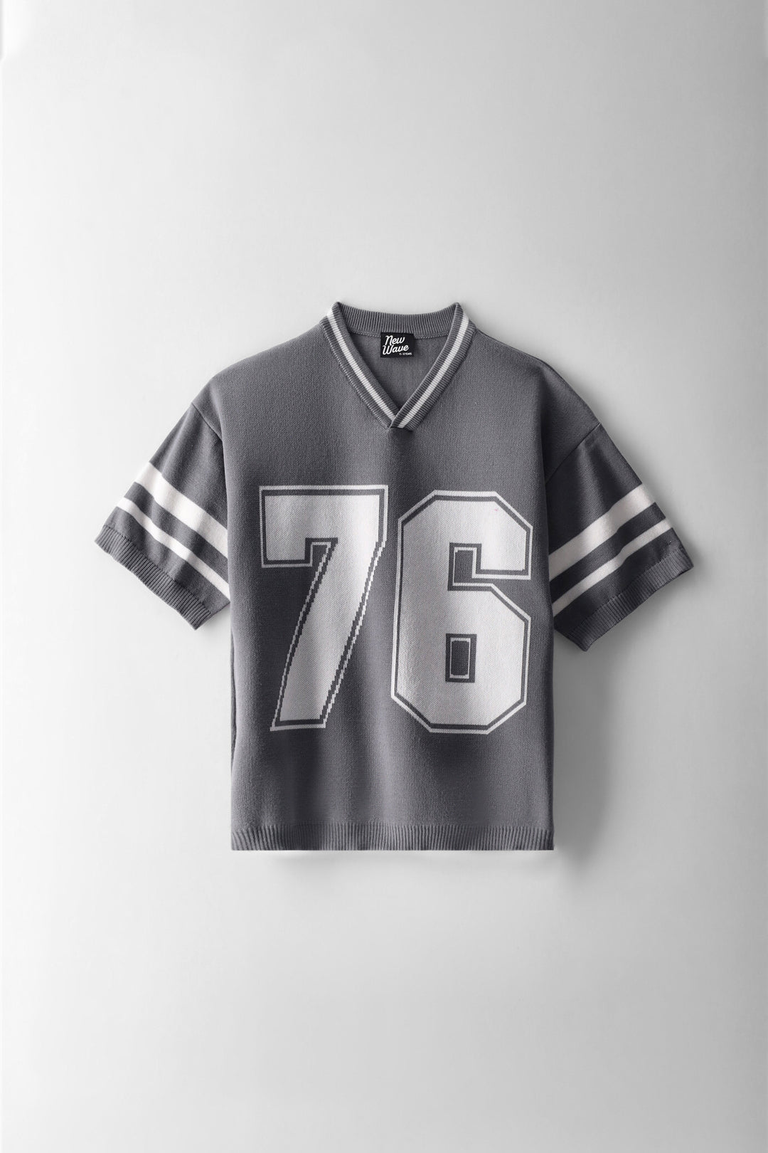 Boys 76 Sports Knit T-Shirt - Grey