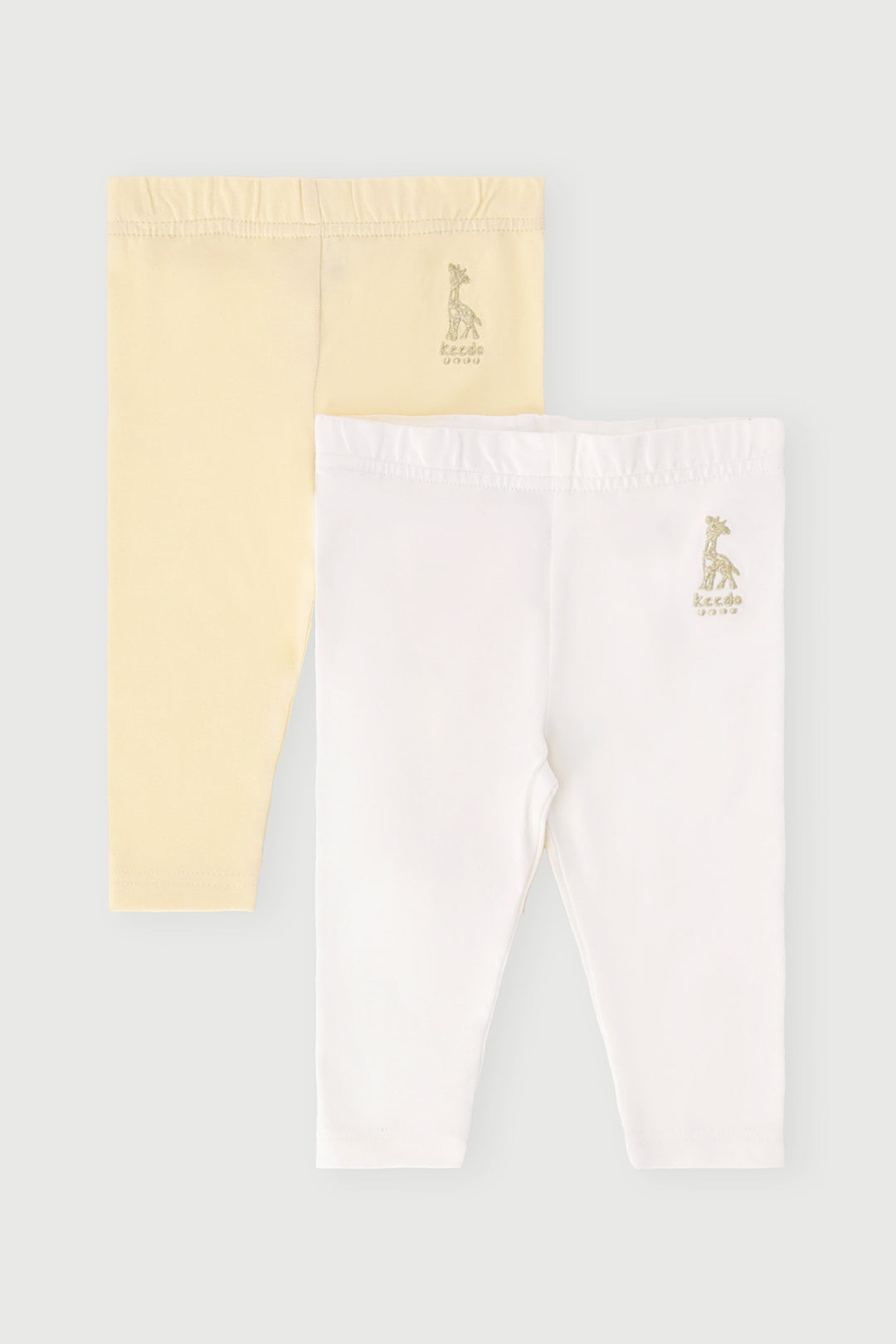 Keedo Baby Girls 2 Pack Legging - Yellow