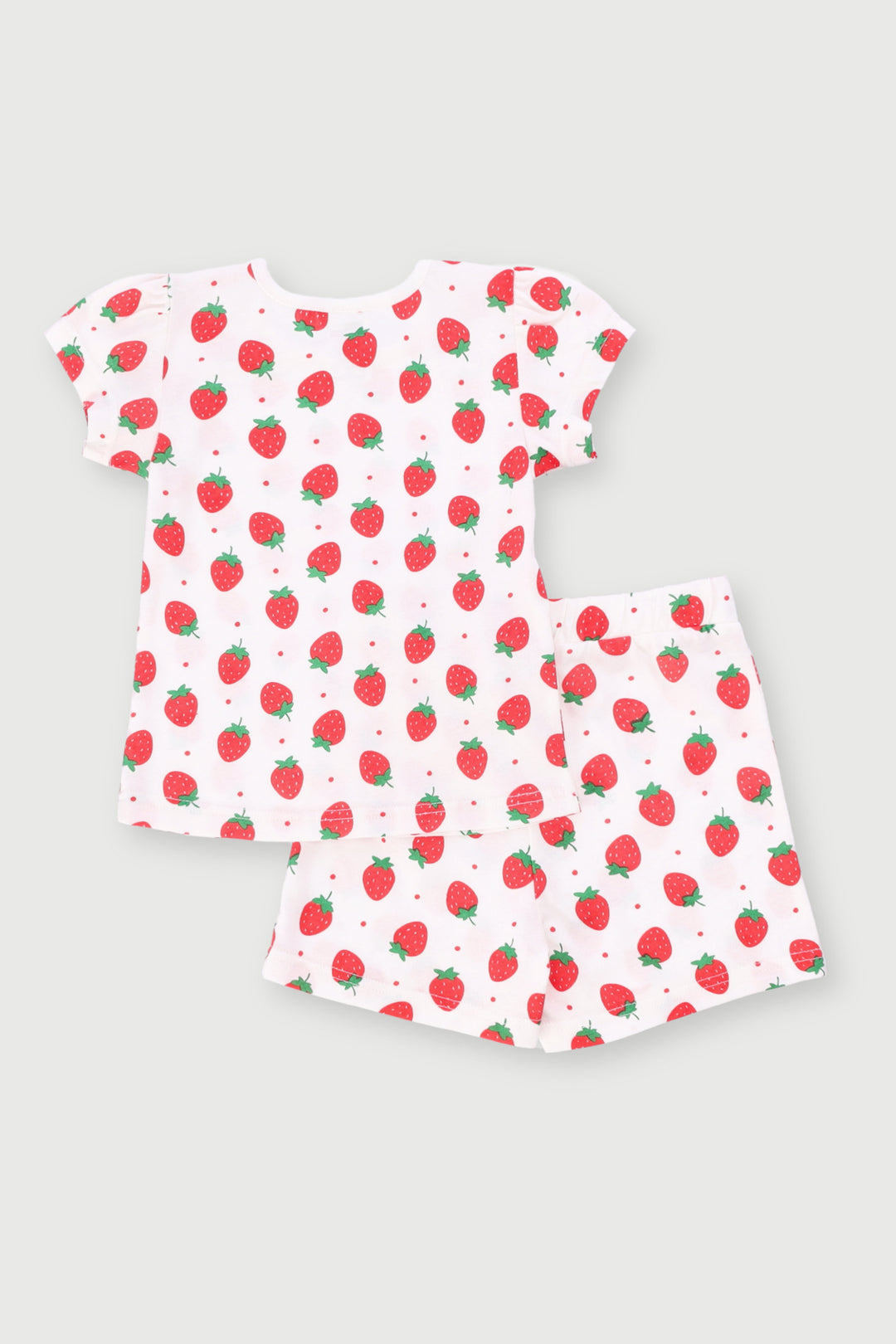 Baby Girls Strawberry Knit Set - Cream