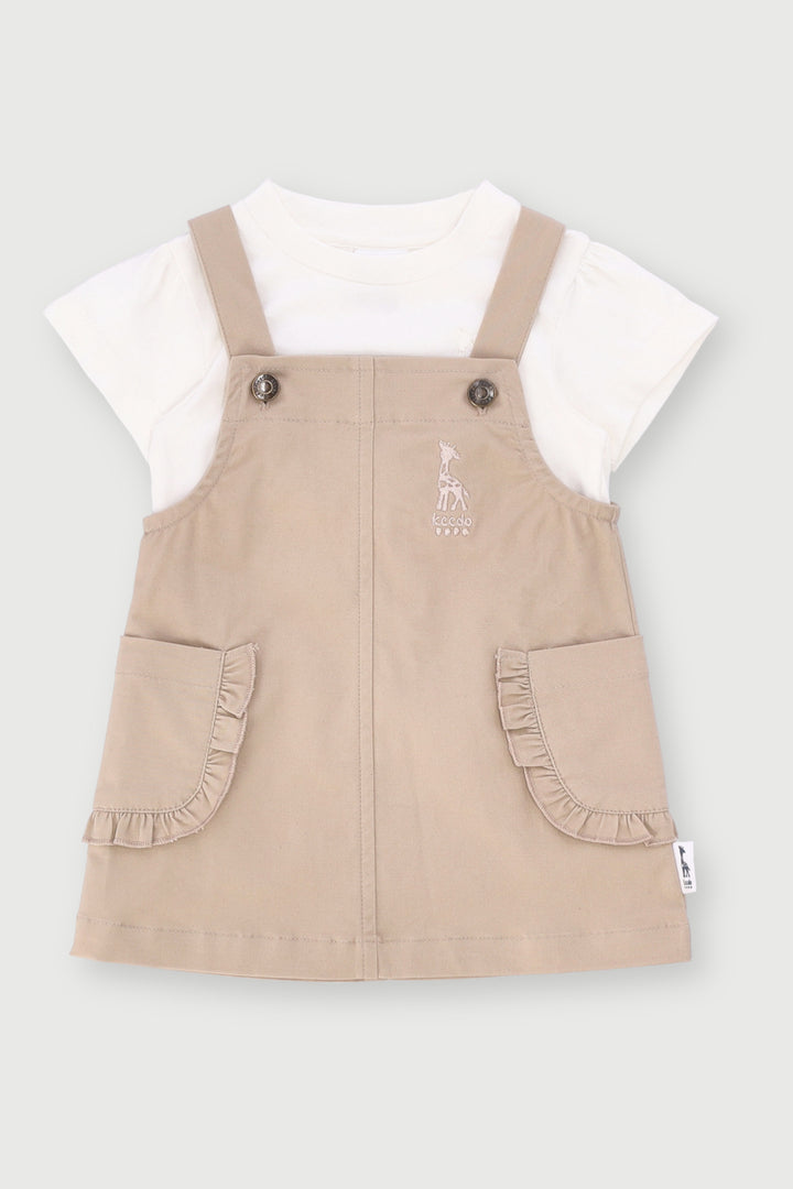 Keedo Baby Girls Pinni Set - Stone