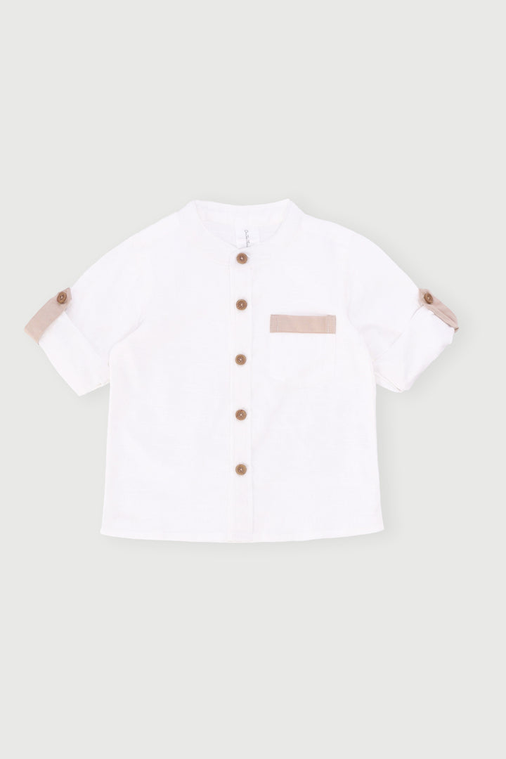 Baby Boys Occasion Shirt - White