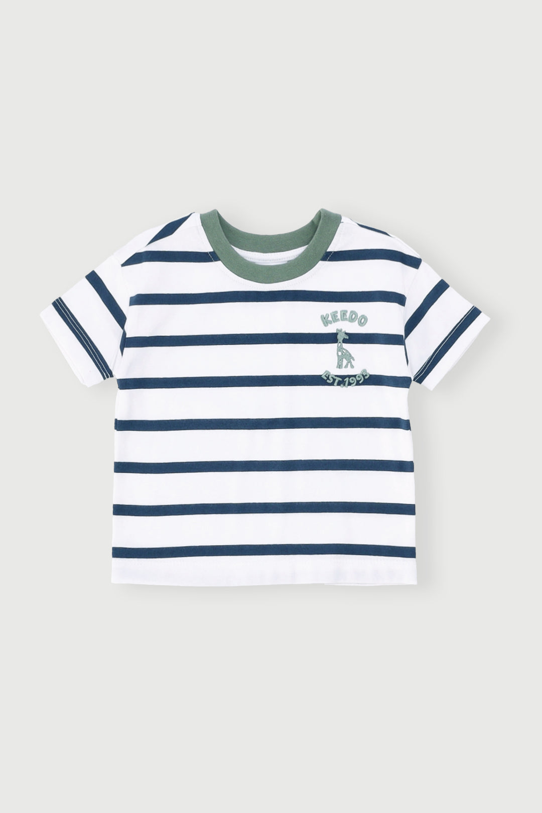 Keedo Baby Boys Fashion Stripe Tee - White