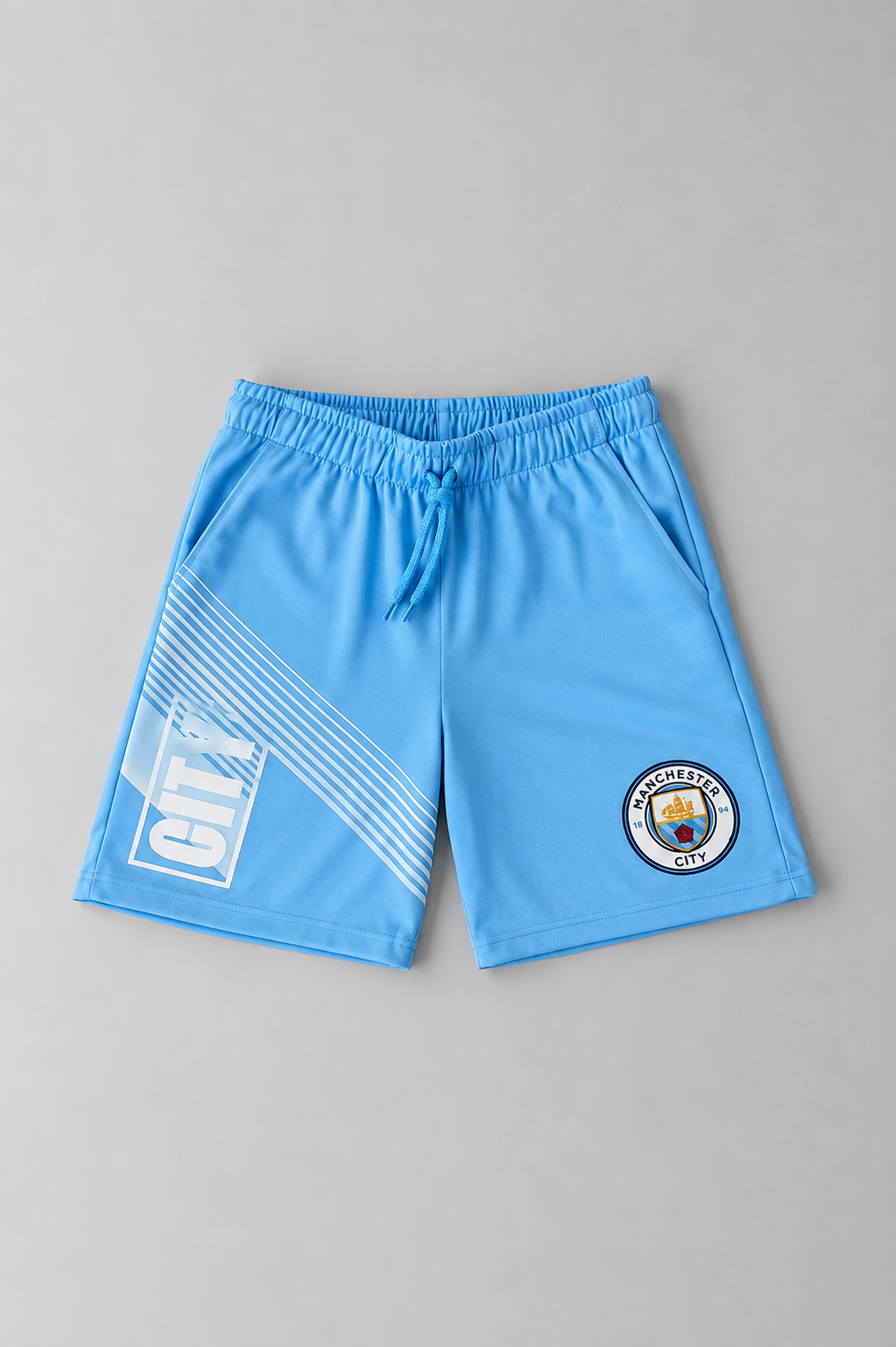 Boys Man City Fc Sports Shorts - Blue