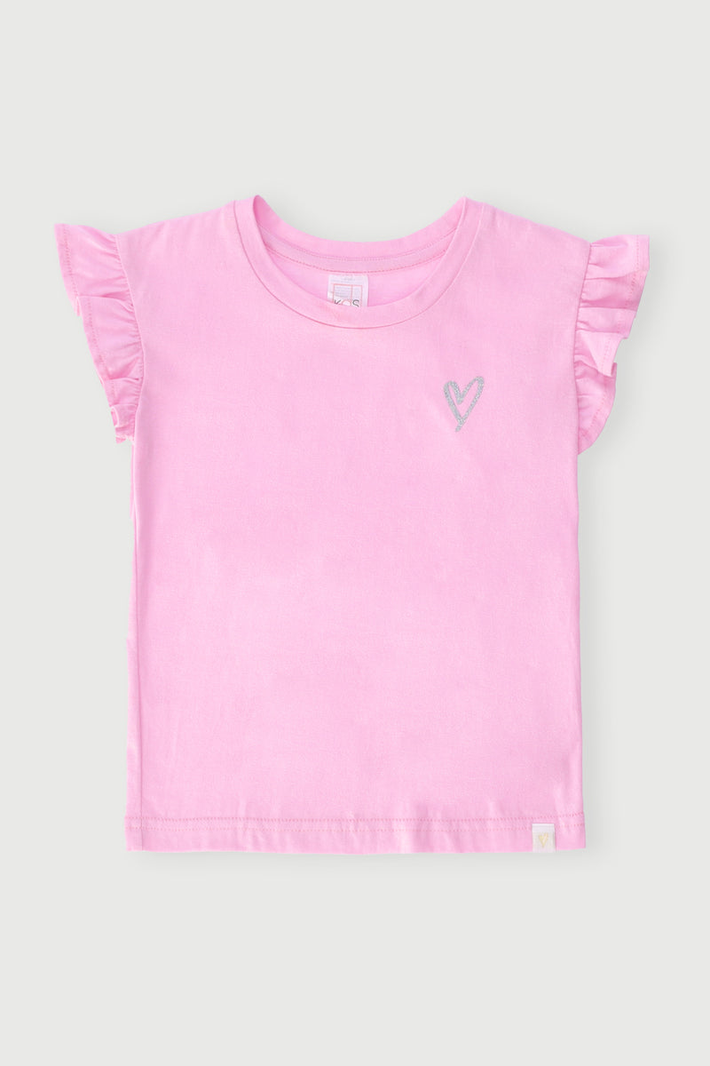 Pre-Girls Plain Tee - Pink