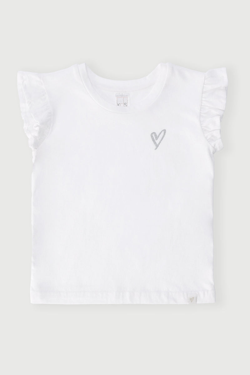 Pre-Girls Plain Tee - White