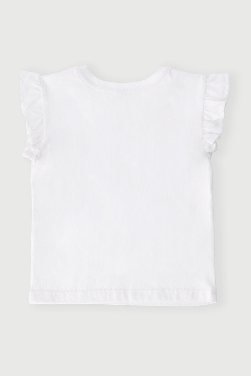 Pre-Girls Plain Tee - White