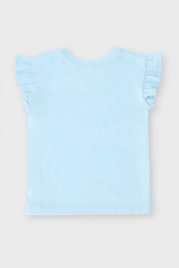 Pre-Girls Plain Tee - Aqua