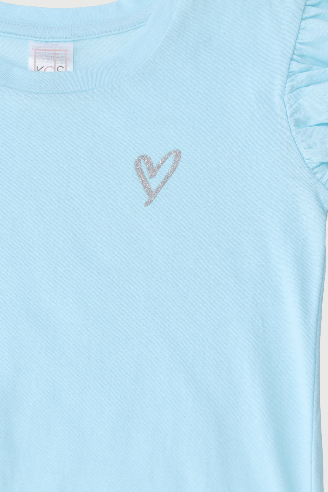 Pre-Girls Plain Tee - Aqua
