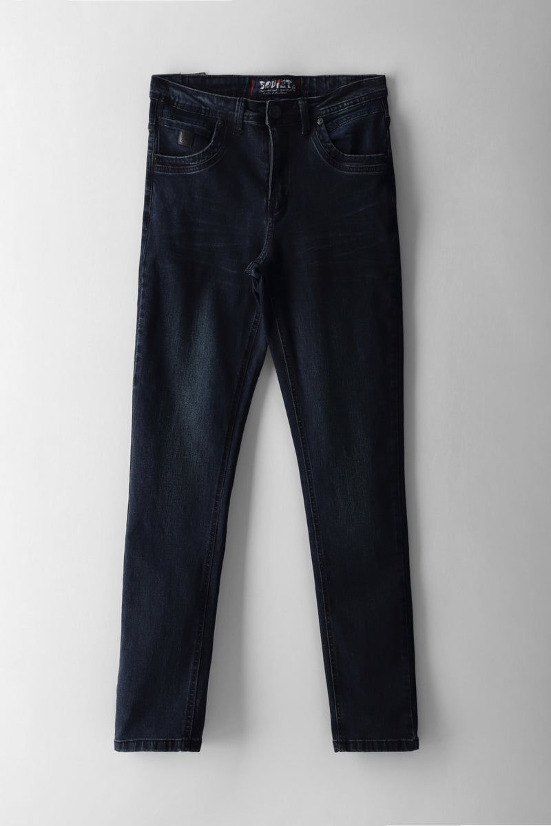 Boys Brantley Skinny Denim - Blue/Black
