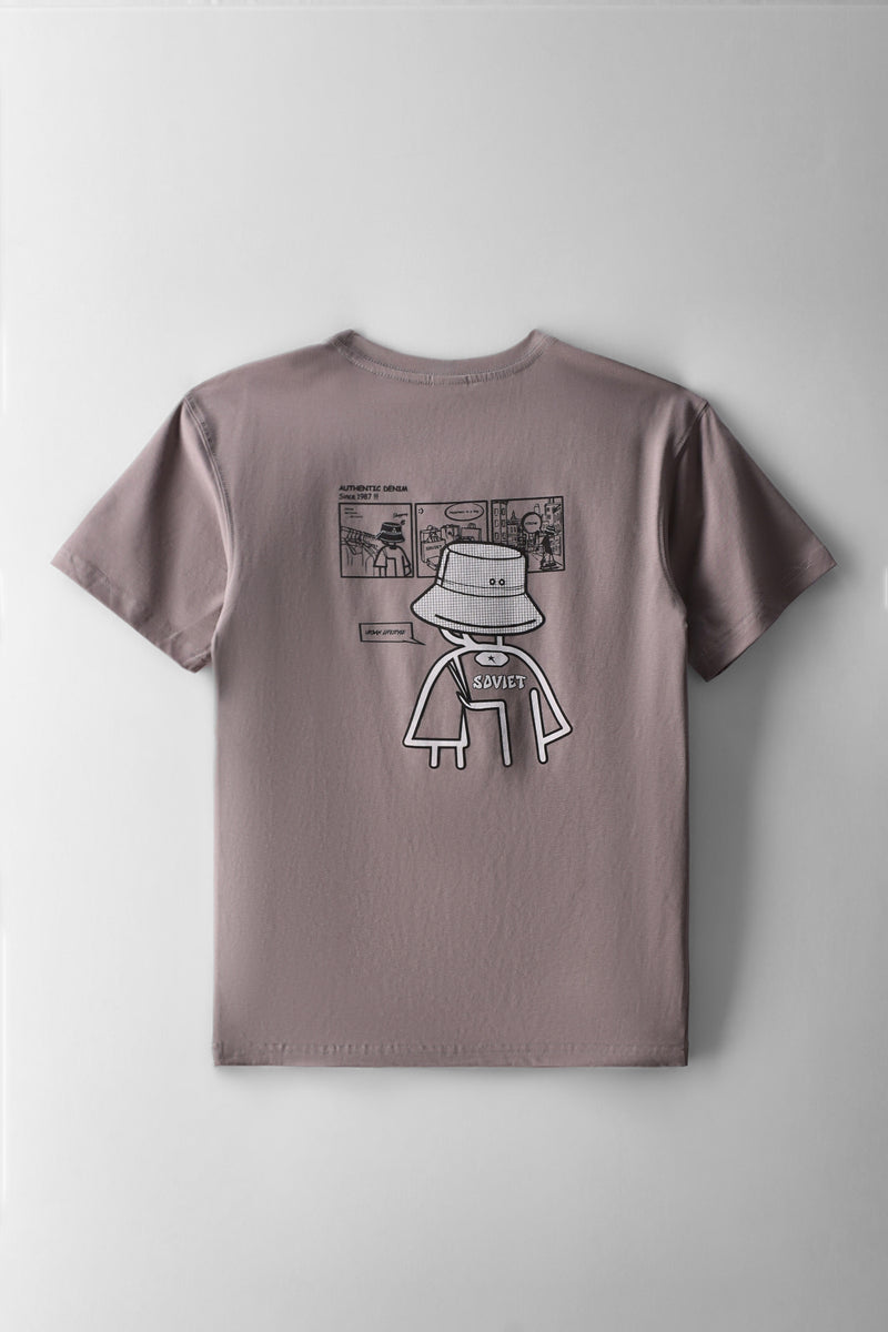 Boys Liam Boxy Fit T-Shirt - Grey