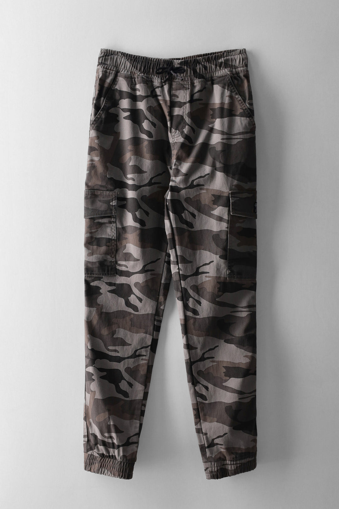 Boys Camo Cargo Jogger - Grey