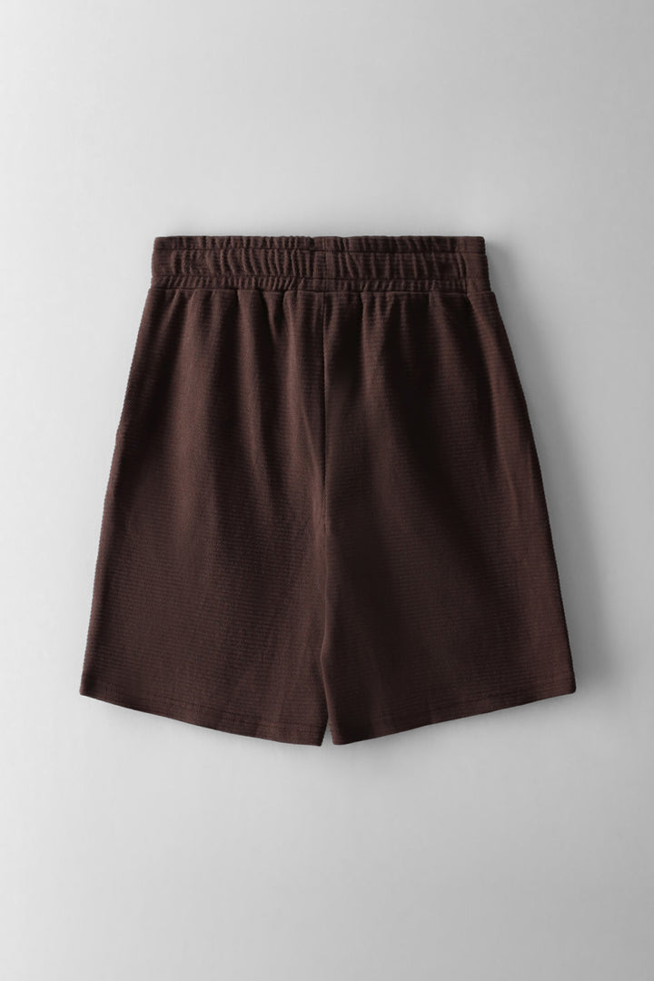 Boys Ottoman Shorts - Chocolate