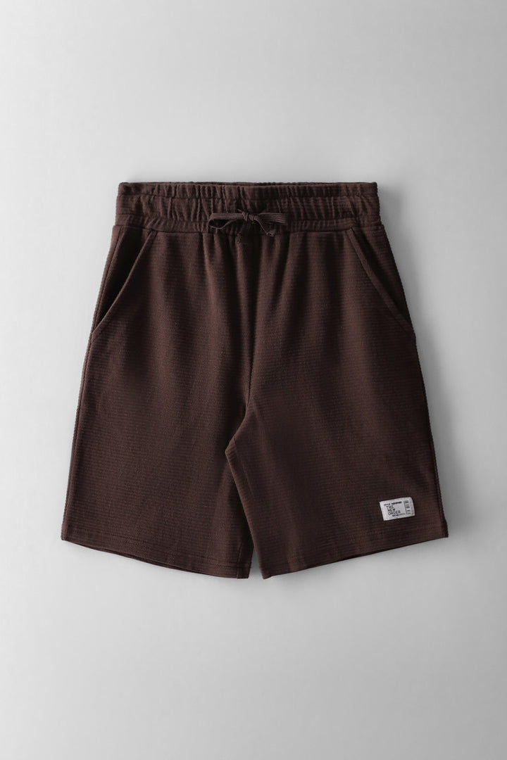 Boys Ottoman Shorts - Chocolate