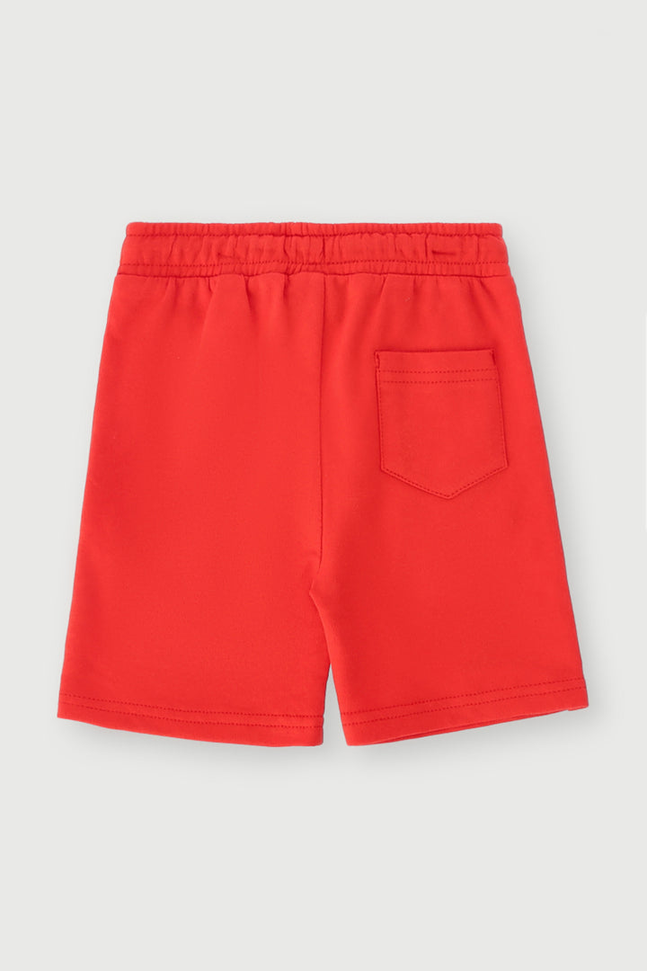Pre-Boys Sonic 1 Print Shorts - Red