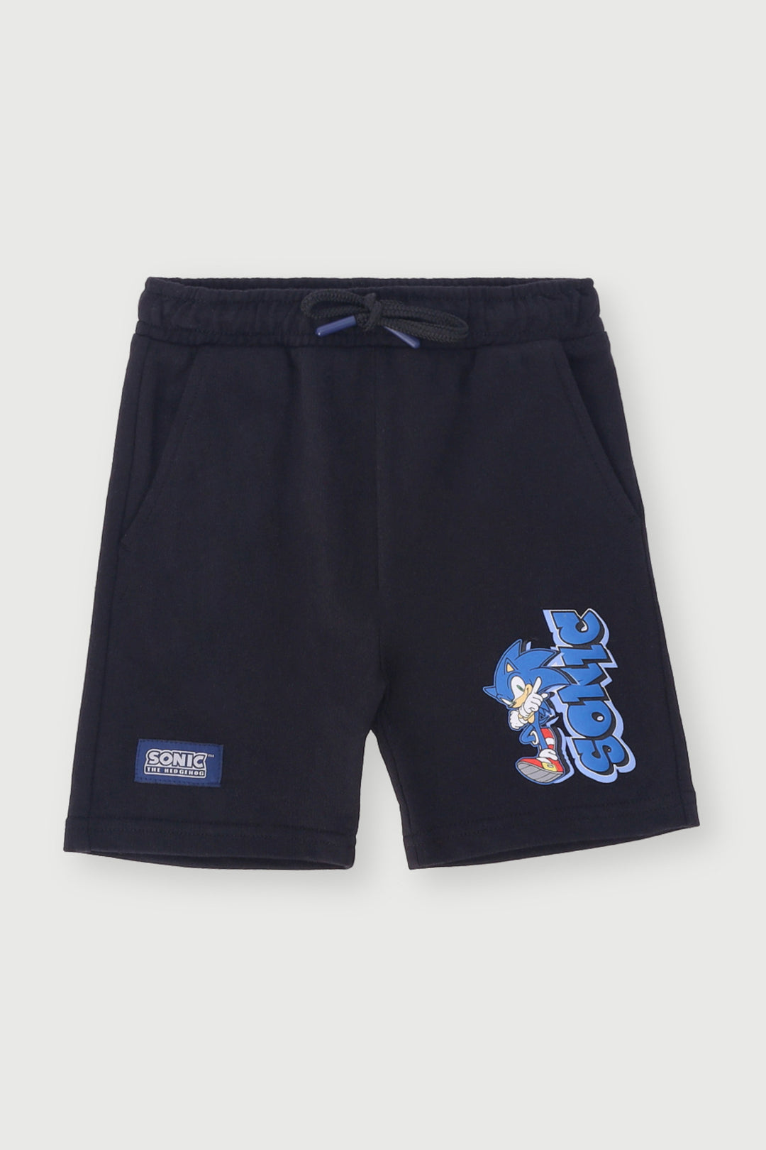 Pre-Boys Sonic Graffiti Fleece Shorts - Black