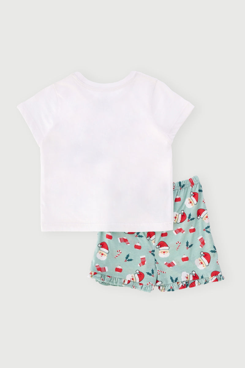 Pre-Girls Be Good Christmas Set - White