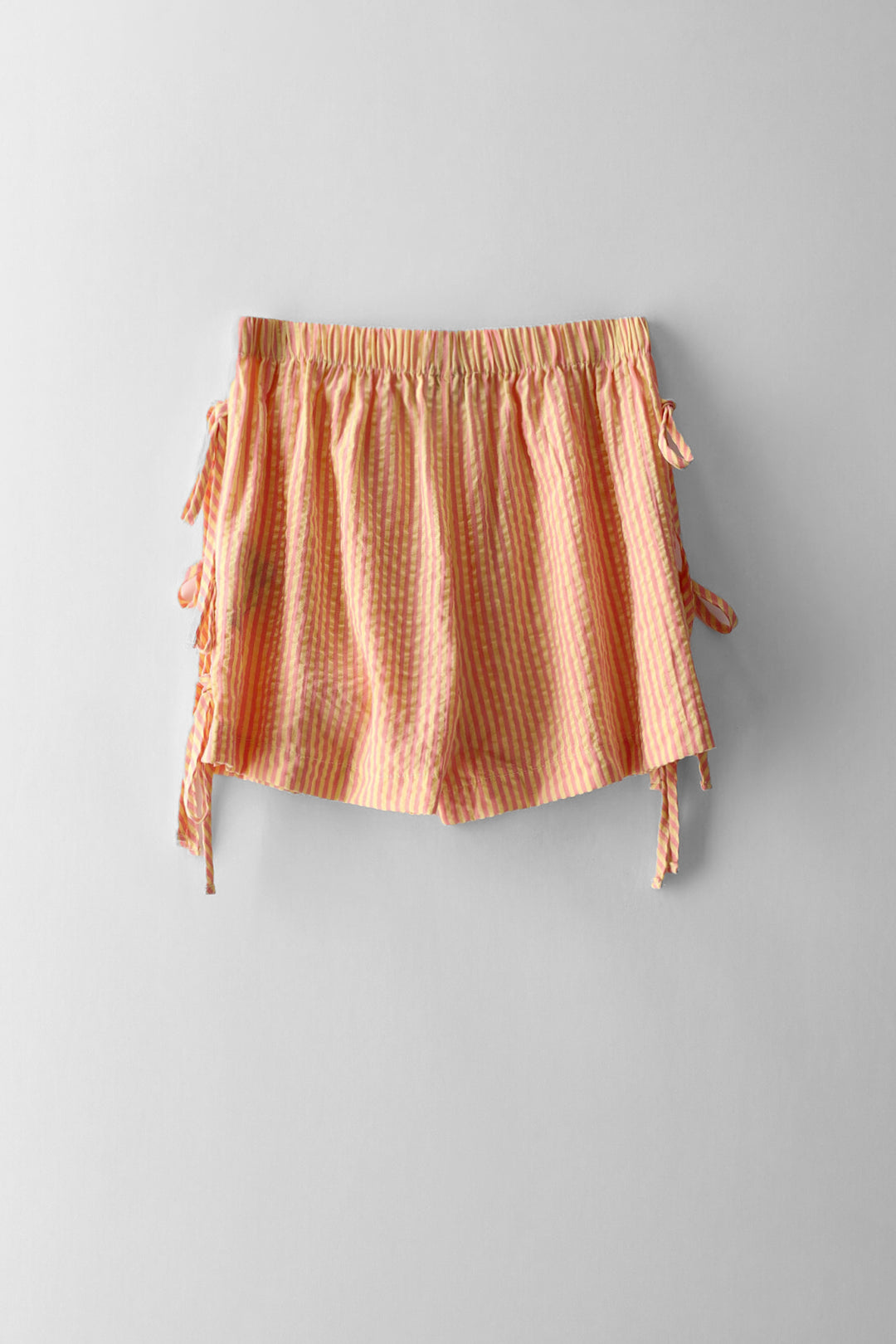 Girls Side Tie Basic Shorts - Multi
