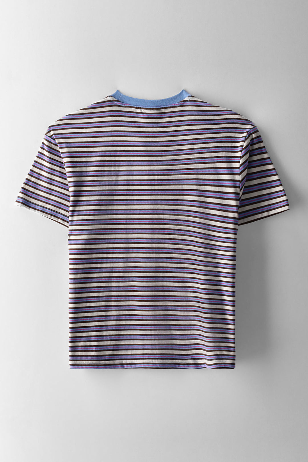 Girls Striped Slogan Oversized Tee - Multi
