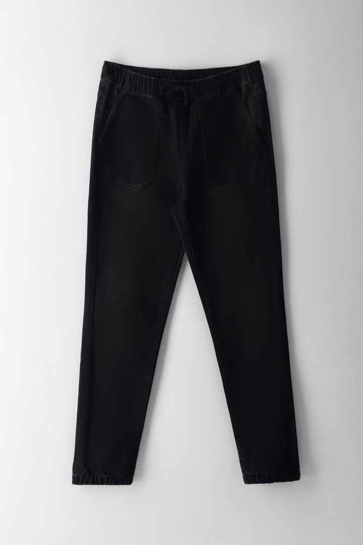 Boys Denim Jogger Jean - Black