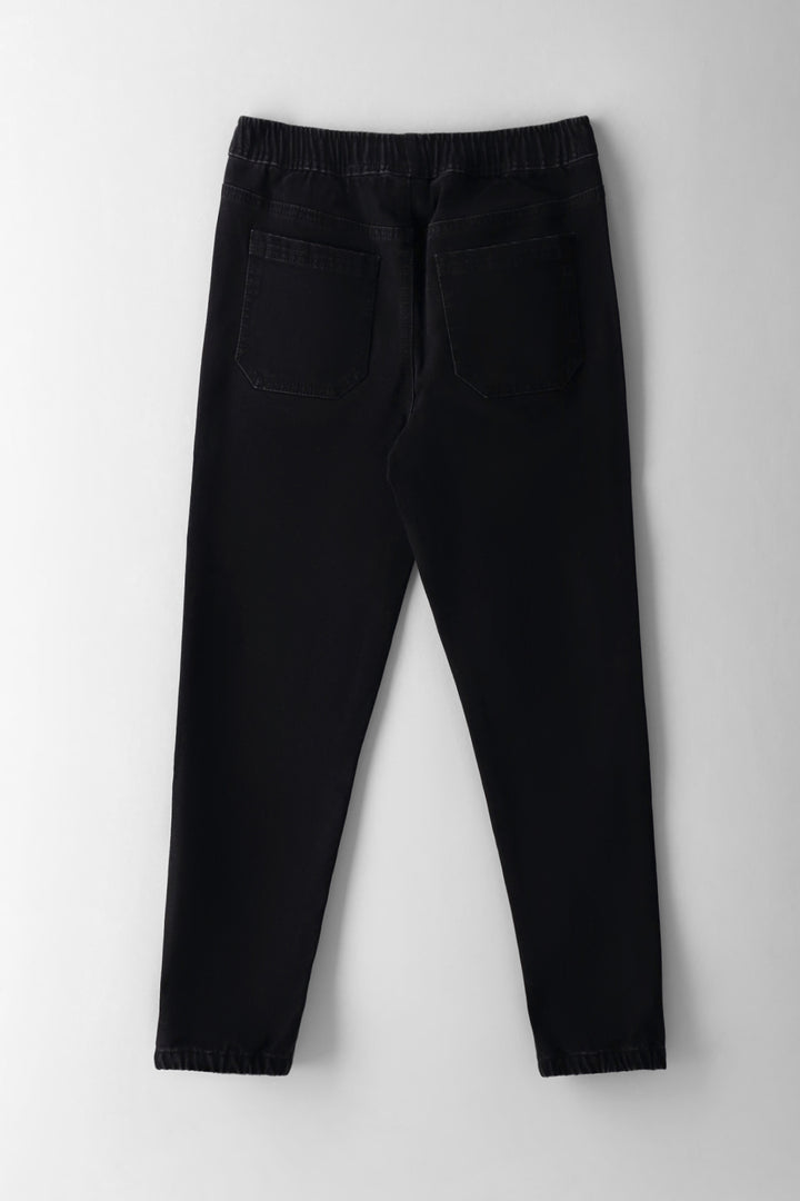 Boys Denim Jogger Jean - Black