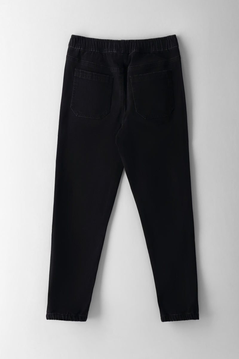 Boys Denim Jogger Jean - Black