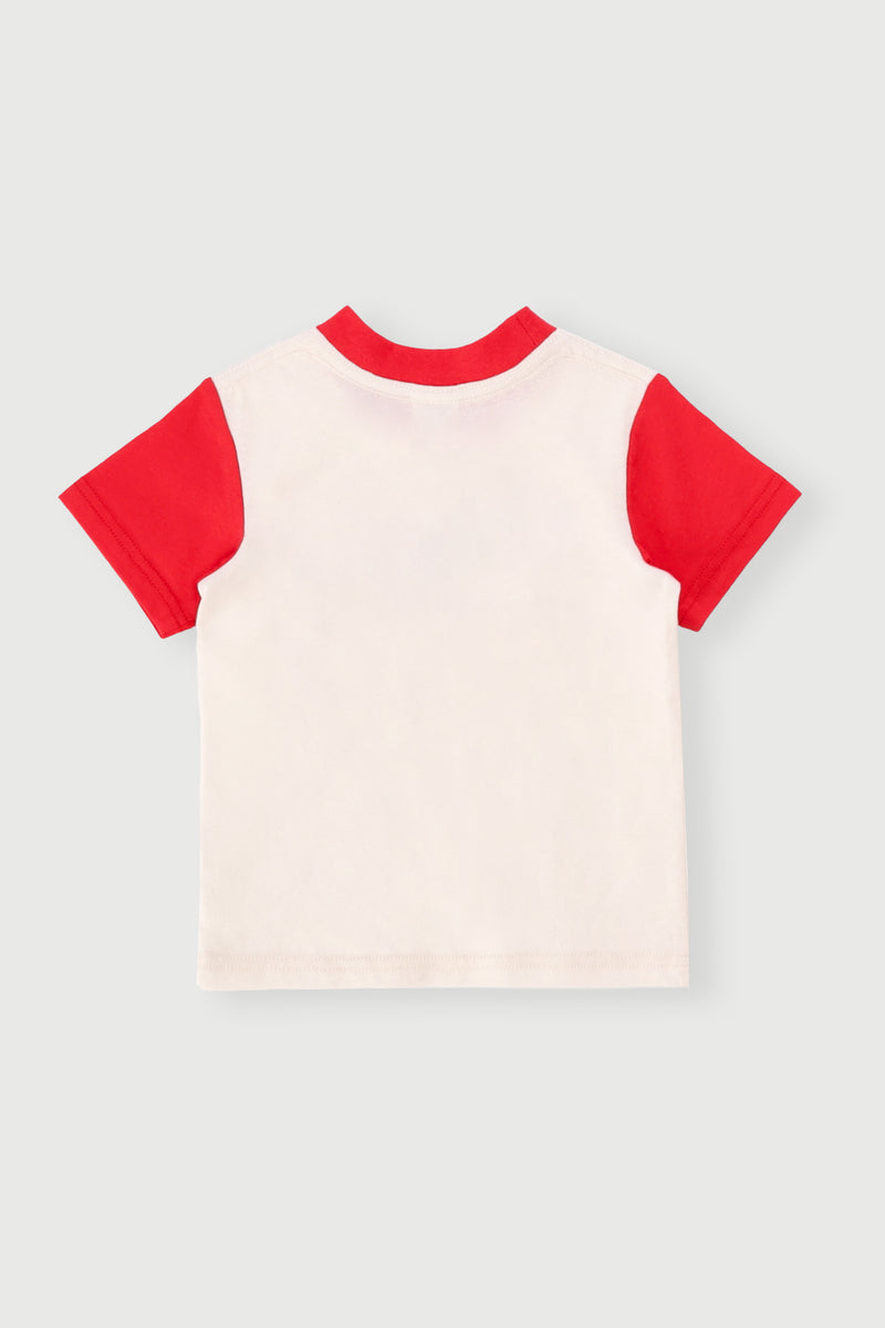 Baby Boys Motor Car Graphic Tee - Cream