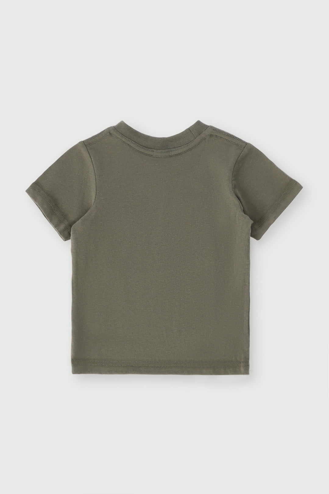Baby Boys Short Sleeve Dino Tee - Fatigue/Cream