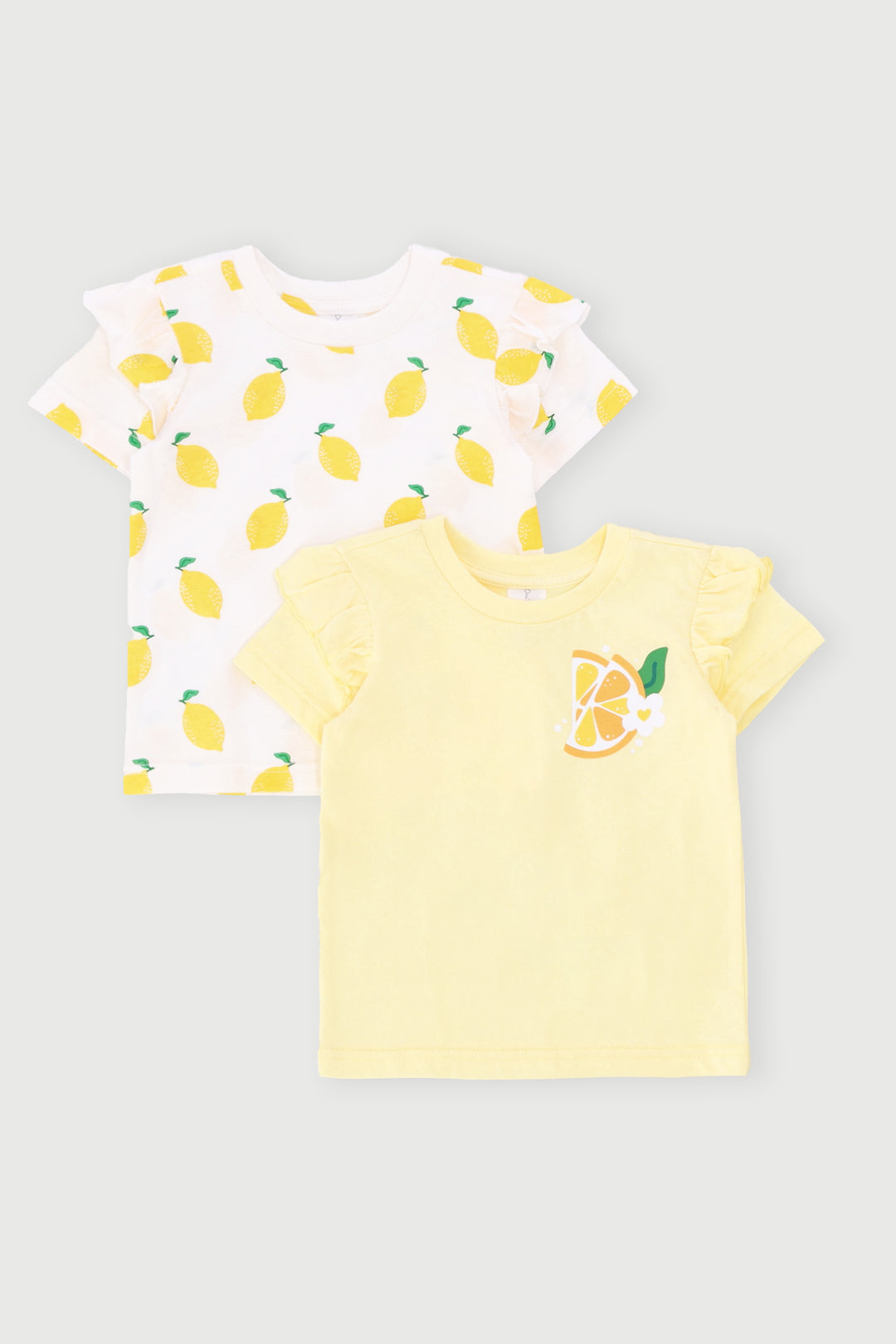 Baby Girls 2 Pack Lemons Tee - Yellow