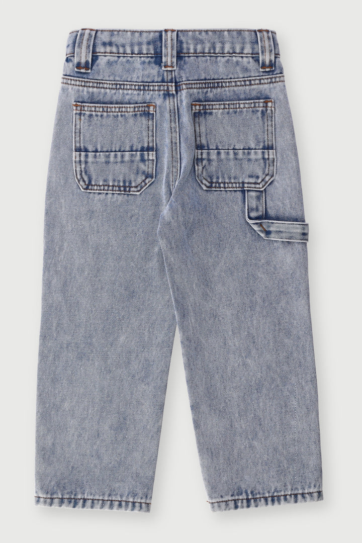 Pre-Boys Straight Novelty Keychain Denim - Bleach