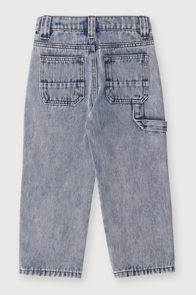 Pre-Boys Straight Novelty Keychain Denim - Bleach