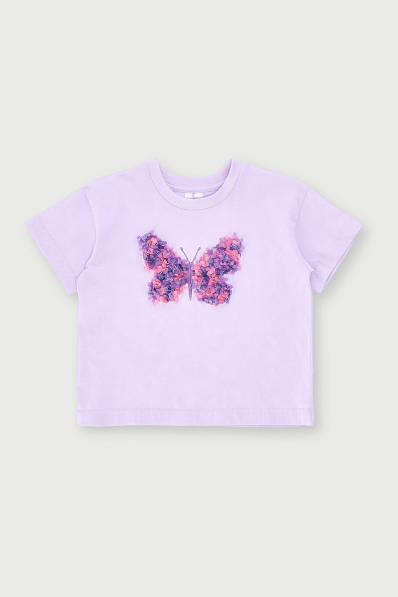 Baby Girls 3D Butterfly Top - Lilac