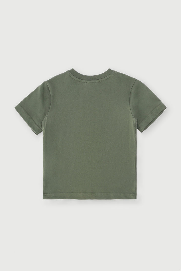 Pre-Boys Photographic Tee - Olive