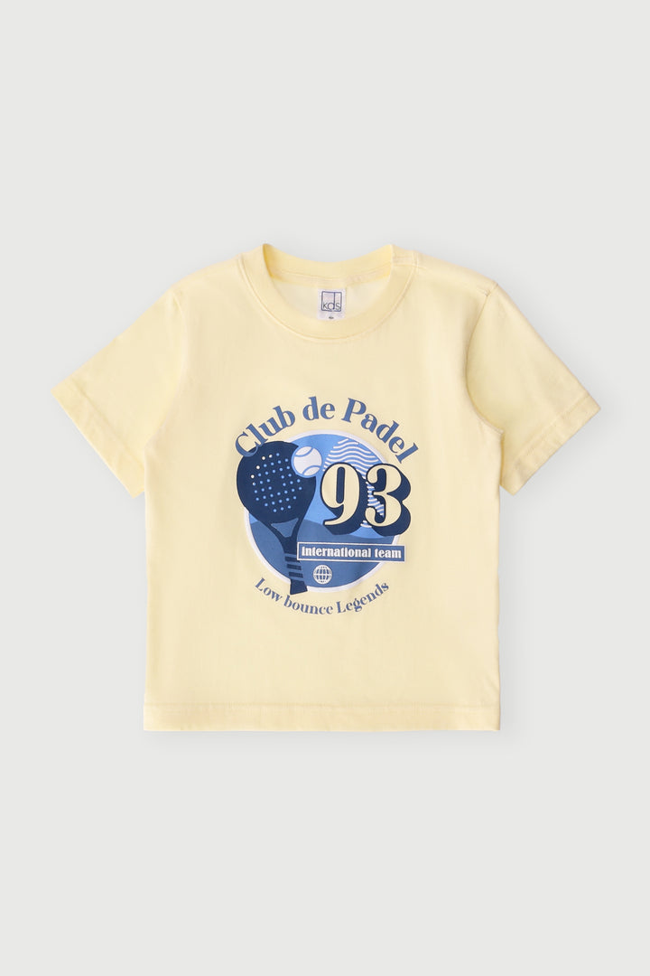 Pre-Boys Padel Sport Tee - Yellow