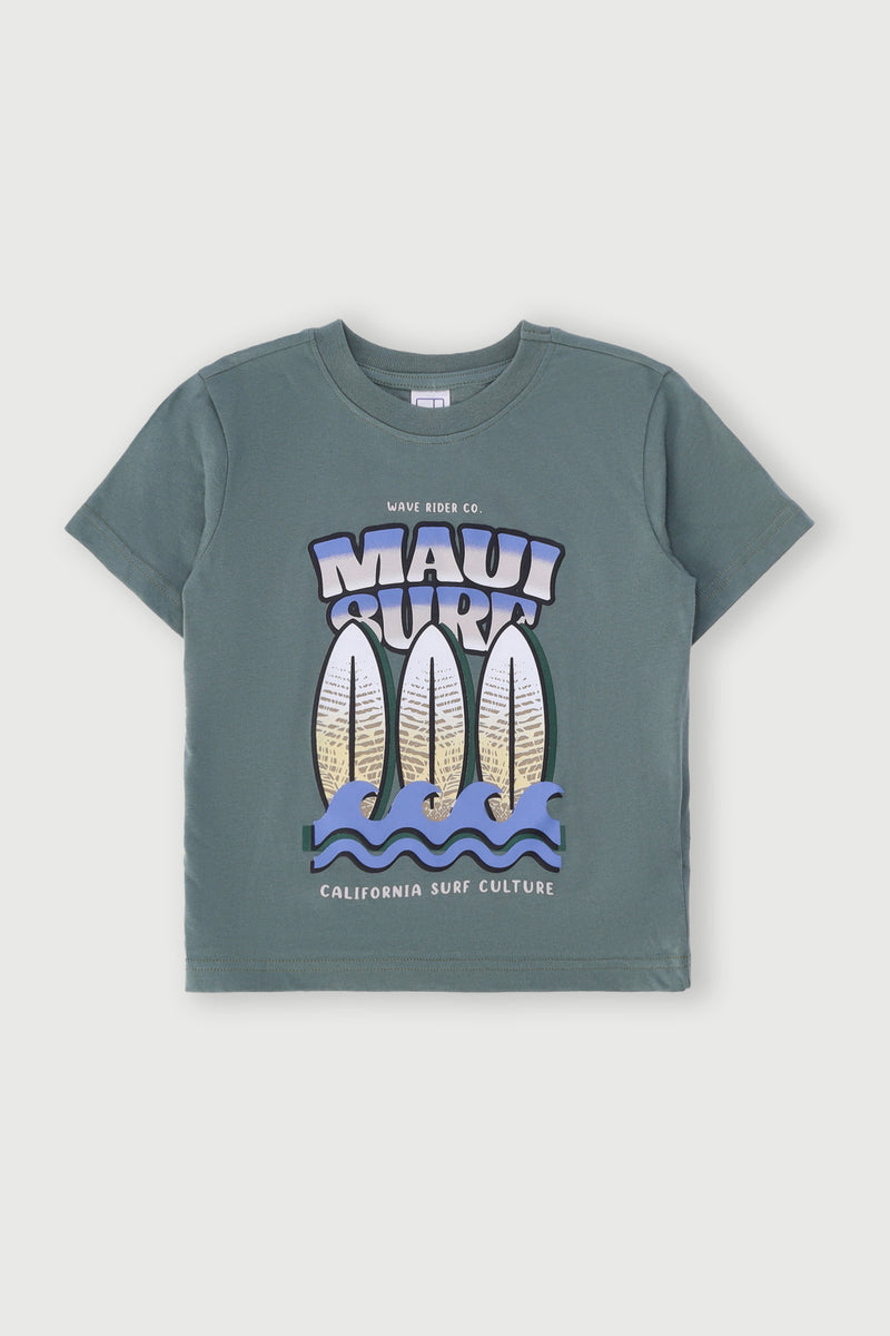Pre-Boys Short Sleeve Surf Tee - Teal