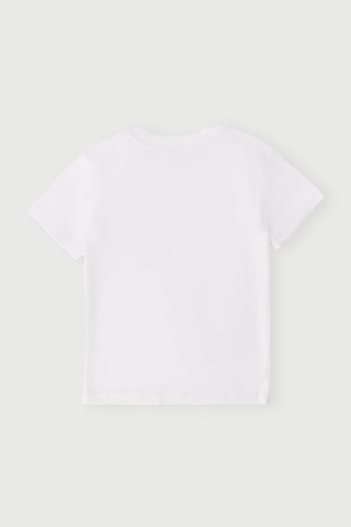 Pre-Boys Car Photographic Tee - White